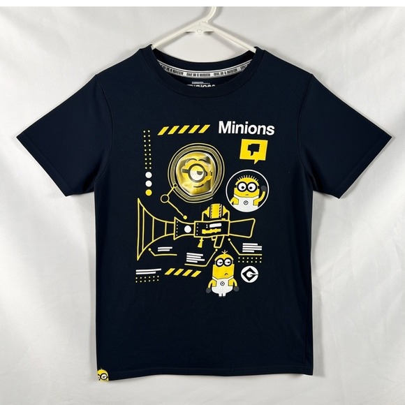 Illumination Other - Illumination Minions The Rise of Gru Boys Black Graphic T-Shirt Large L 12-14